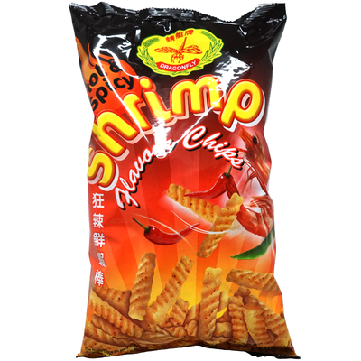 Dragonfly Hot Spicy Shrimp Flavor Chips | The Geeky Oasis