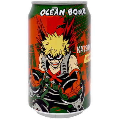 Ocean Bomb My Hero Academia Sparkling Water Red Grape | The Geeky Oasis